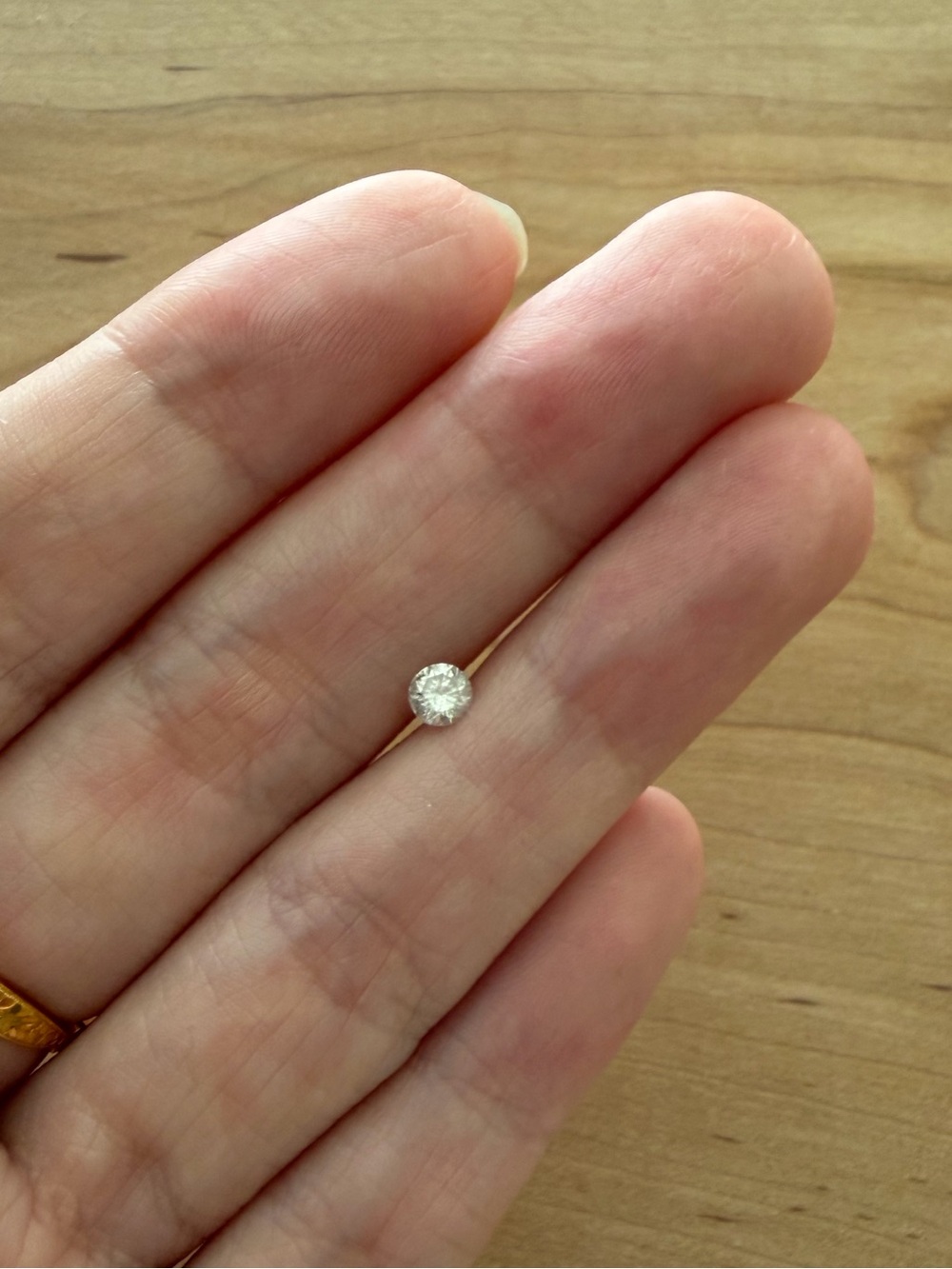 3.7mm natural diamond earth mined loose solitaire for jewelry making 0.2 carat